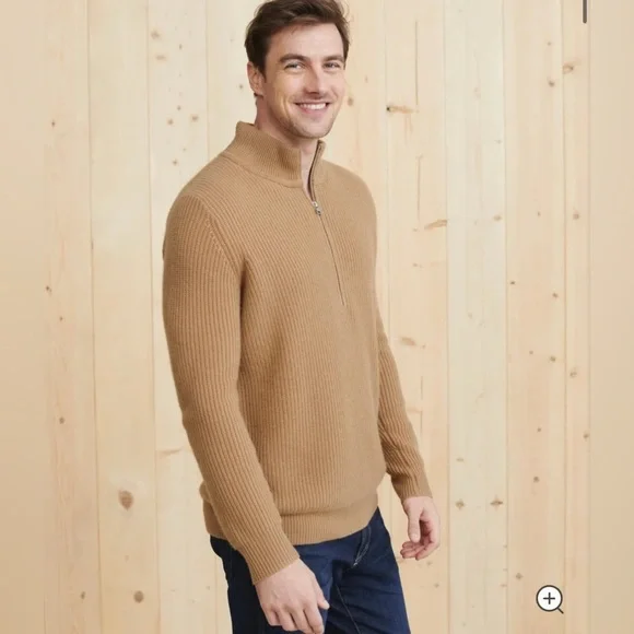 Jenni Kayne half zip Wool and Cashmere blend sweater Size L - Picture 5 of 12